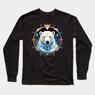 Polar Bear in Ornament, Love Bears Long Sleeve T-Shirt